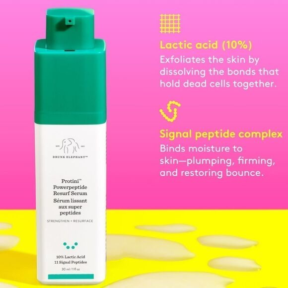 Drunk Elephant Protini Powerpeptide Resurfacing Serum w/ Lactic Acid - Picture 4 of 15